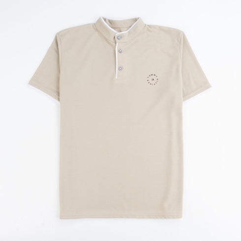 Tommy Stand-Up Collar Short Sleeve T-Shirt