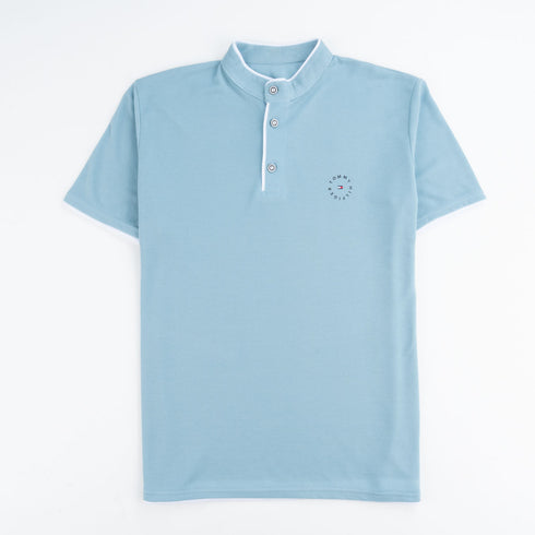 Tommy Stand-Up Collar Short Sleeve T-Shirt