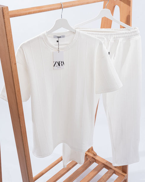 Short Sleeve Cotton Suit